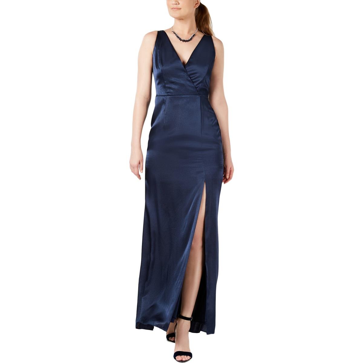 adrianna papell hammered satin dress