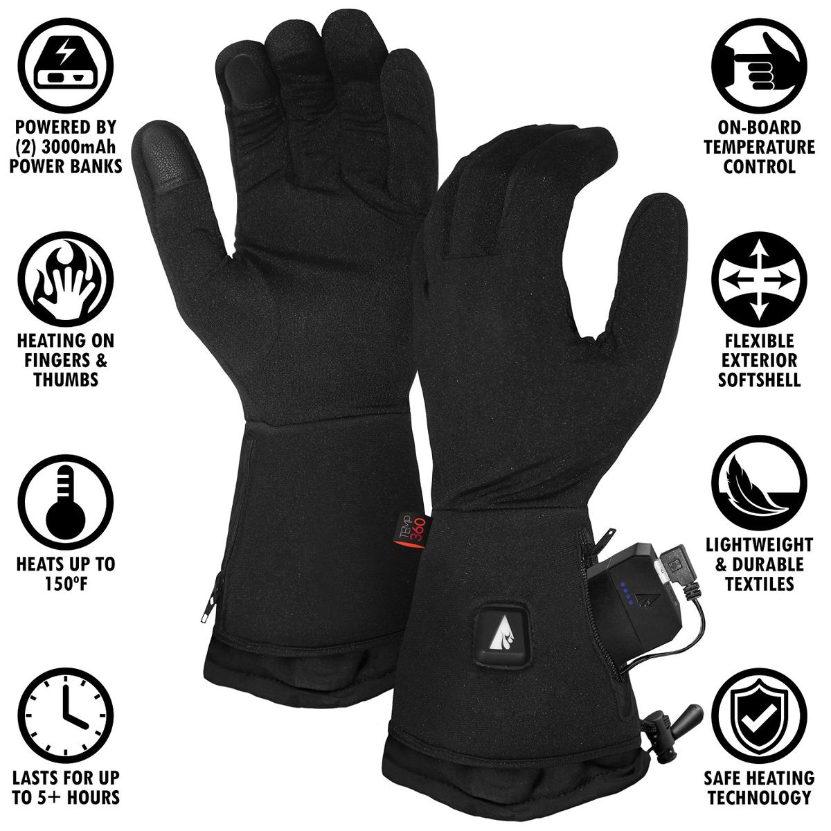 Temp360 5V Men's Heated Glove Liners S/M
