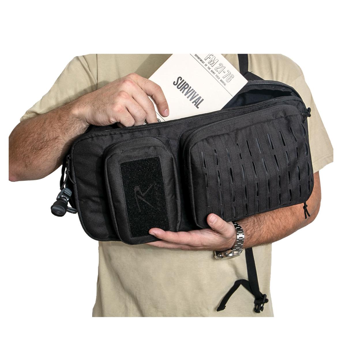 Rothco Tactical Single Sling EDC Pack, Travel Backpack w/Laser Cut