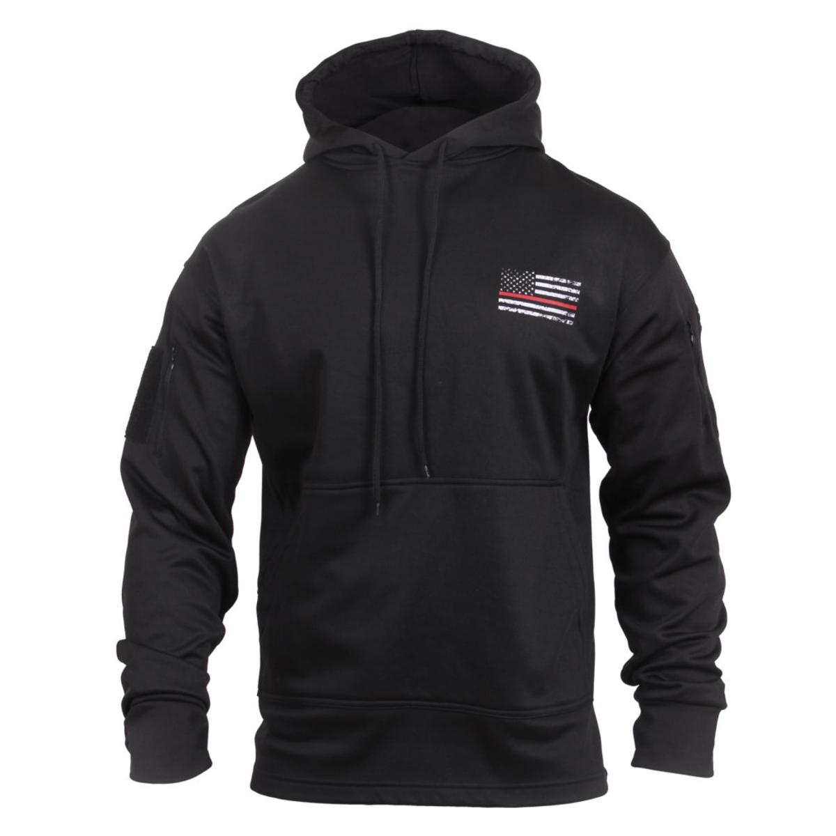 Rothco Thin Red Line Flag Concealed Carry Hoodie, Hooded Sweatshirt | eBay