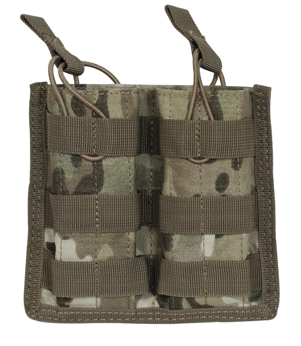 Voodoo Tactical MOLLE Double Open Top Rifle Mag Pouch MultiCam | eBay