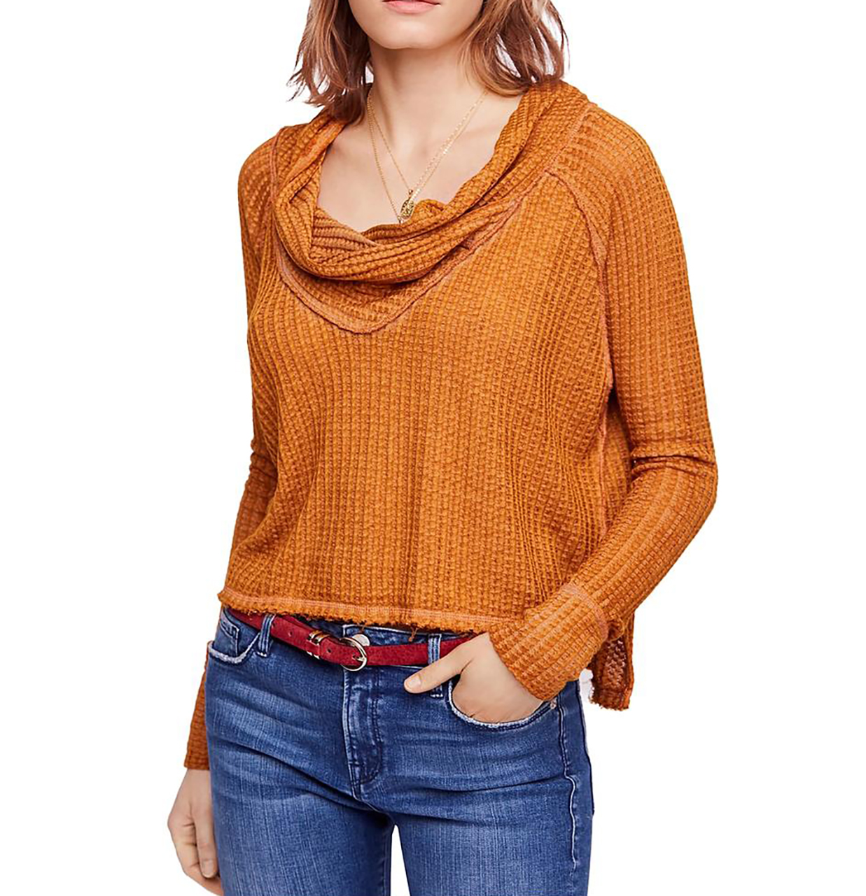 free people kitty cowl neck