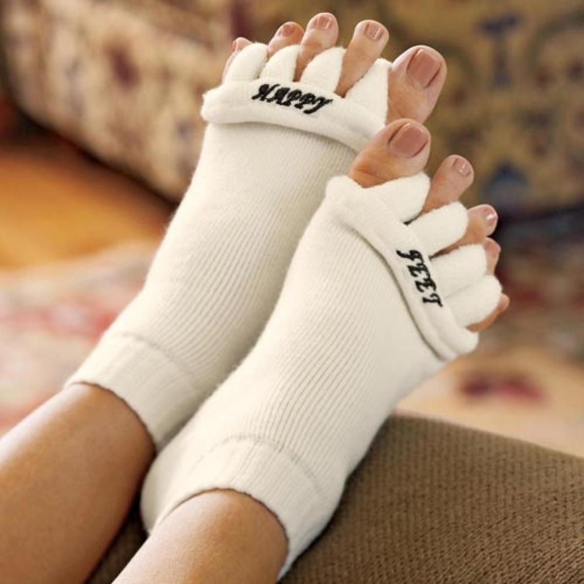 Happy Feet Socks Original Toe Alignment Socks Ebay