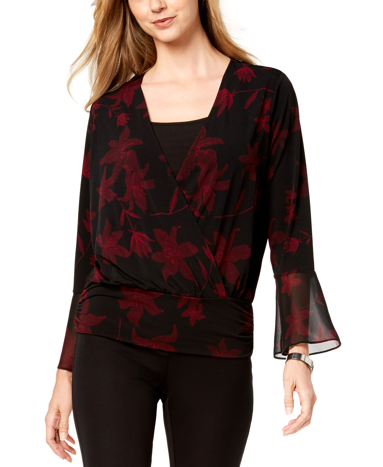 alfani surplice top