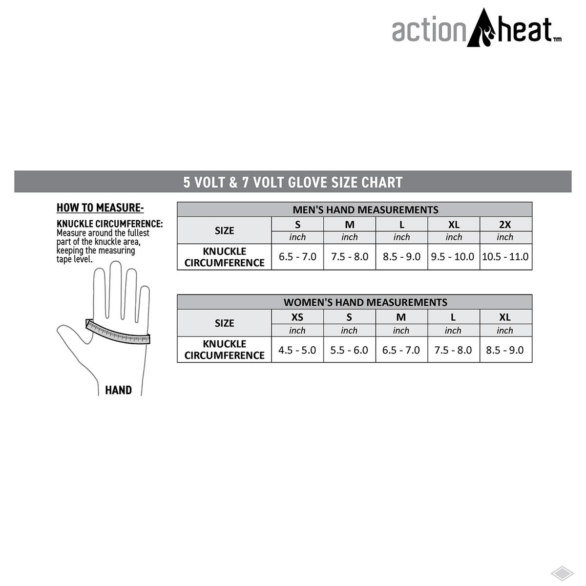 ActionHeat 7V Rugged Leather Heated Work Gloves S