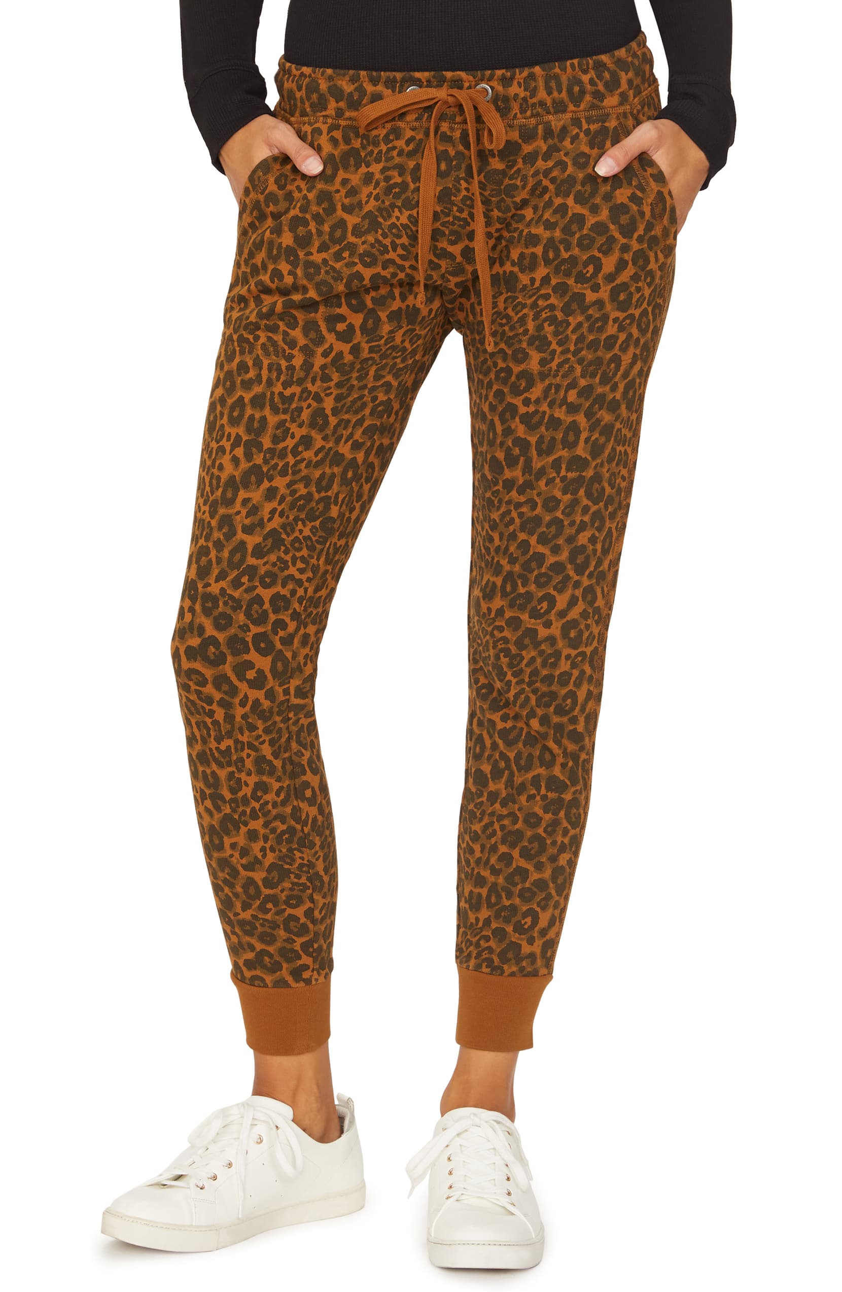 leopard print jogger pants