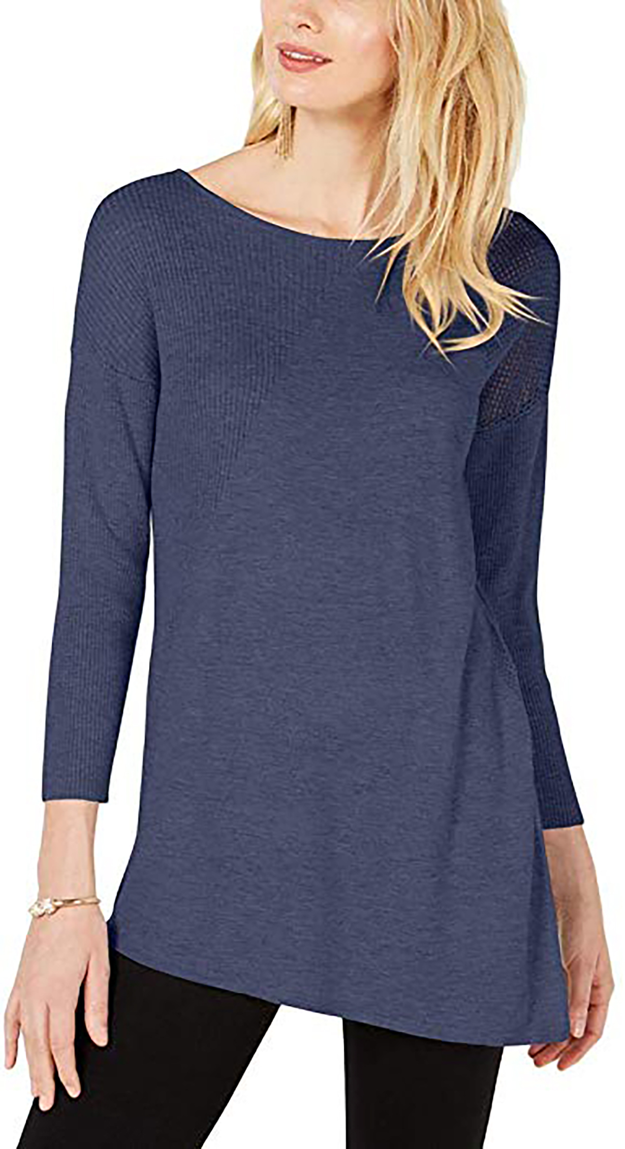 INC | Asymmetric Tunic Sweater | Blue | XL 732994917421 | eBay